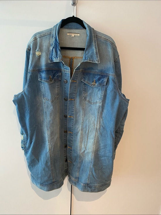 Standards & Practices Jackets & Blazers - Light Blue Denim Jean Jacket - distressed by Standards & Practices
